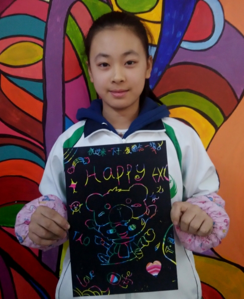 2014级学生刮画纸作品展