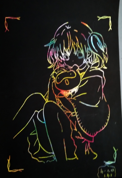 2014级学生刮画纸作品展