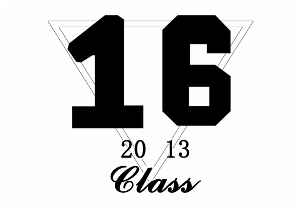 2013级高一学生设计的班徽作品