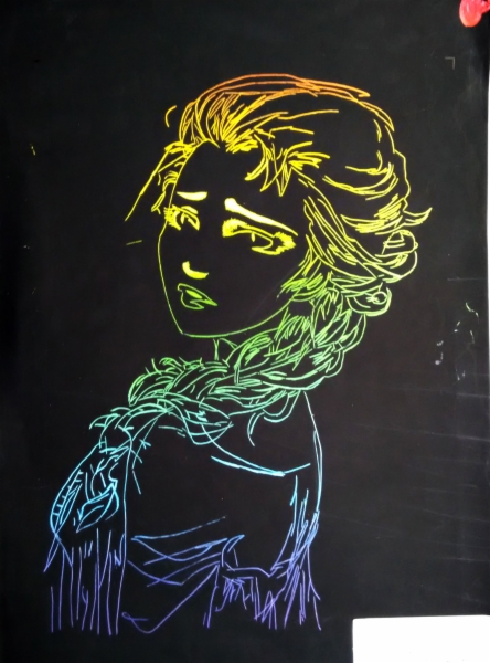 2014级学生刮画纸作品展